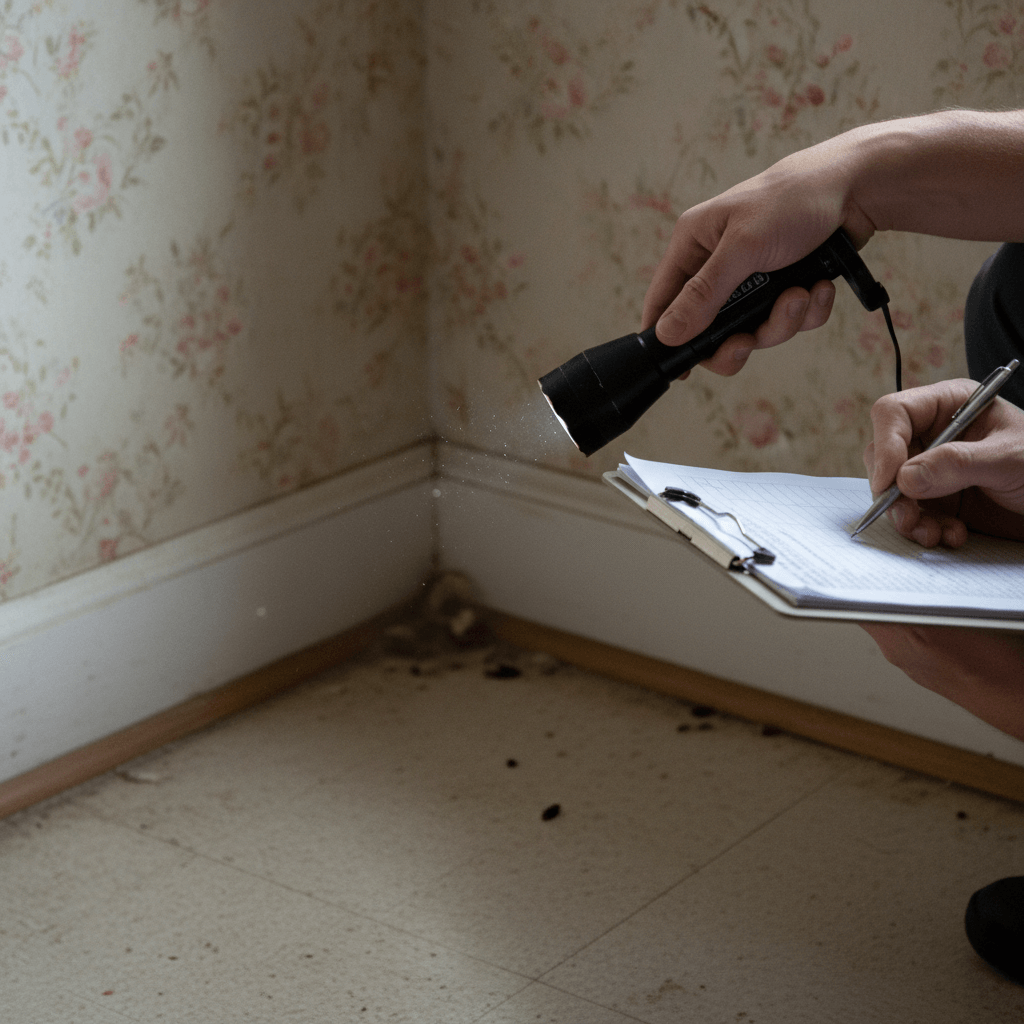 Fachgerechte Inspektion durch Schädlingsbekämpfer